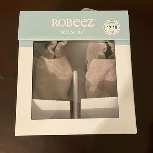 Light pearl pink Robeez slip on shoes